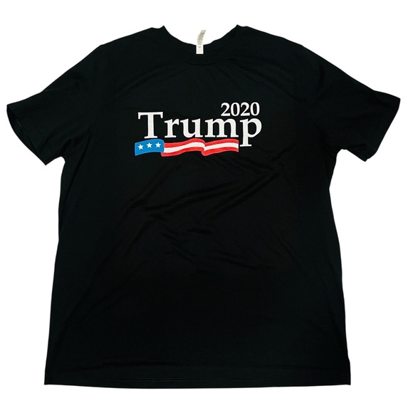2020 Trump 3XL Black Short Sleeve Political Election Presidential Shirt Cotton - Picture 1 of 4